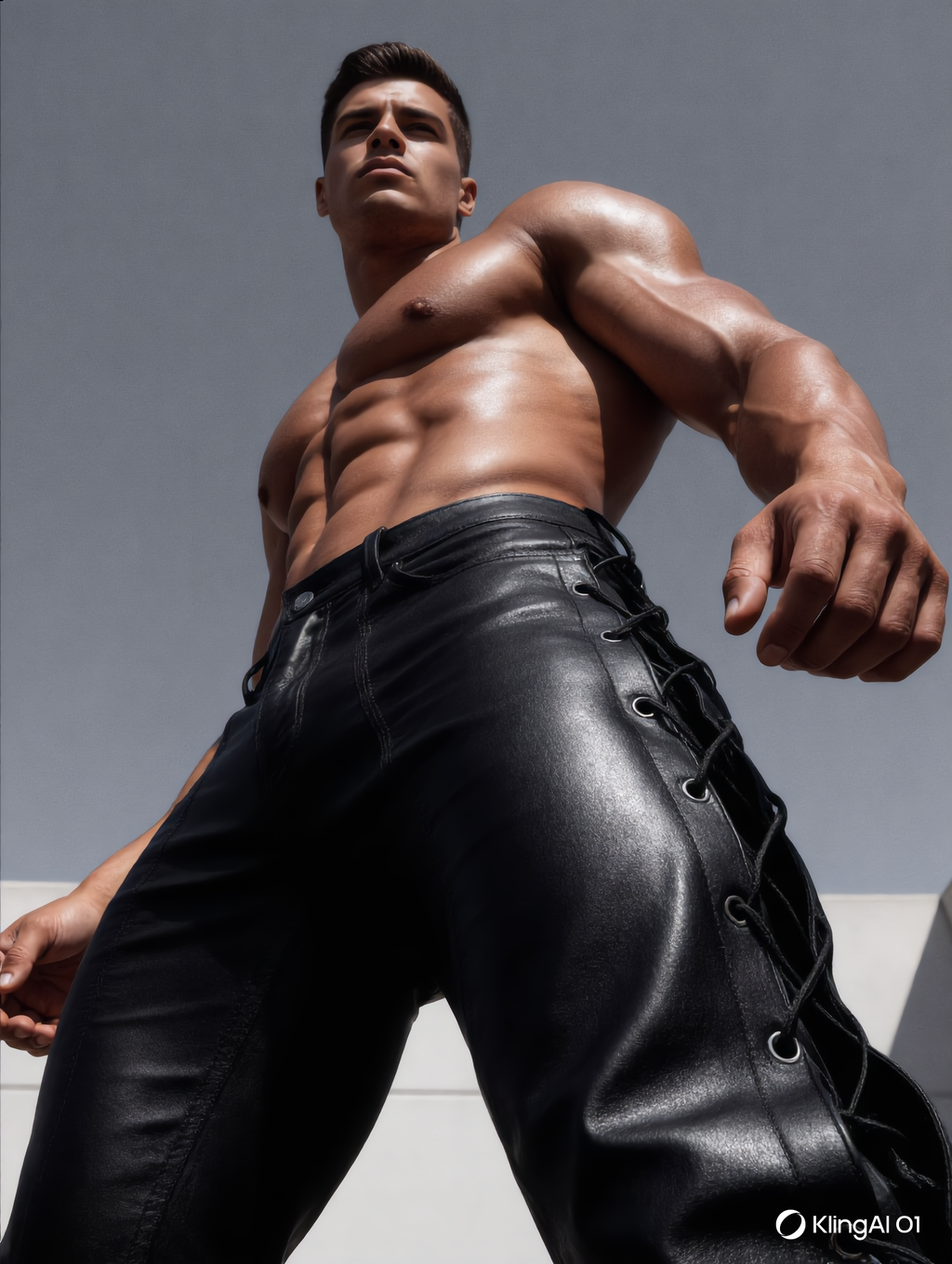 Lace-Up Leather Look Pants – Rauw, rebels en onmiskenbaar sexy