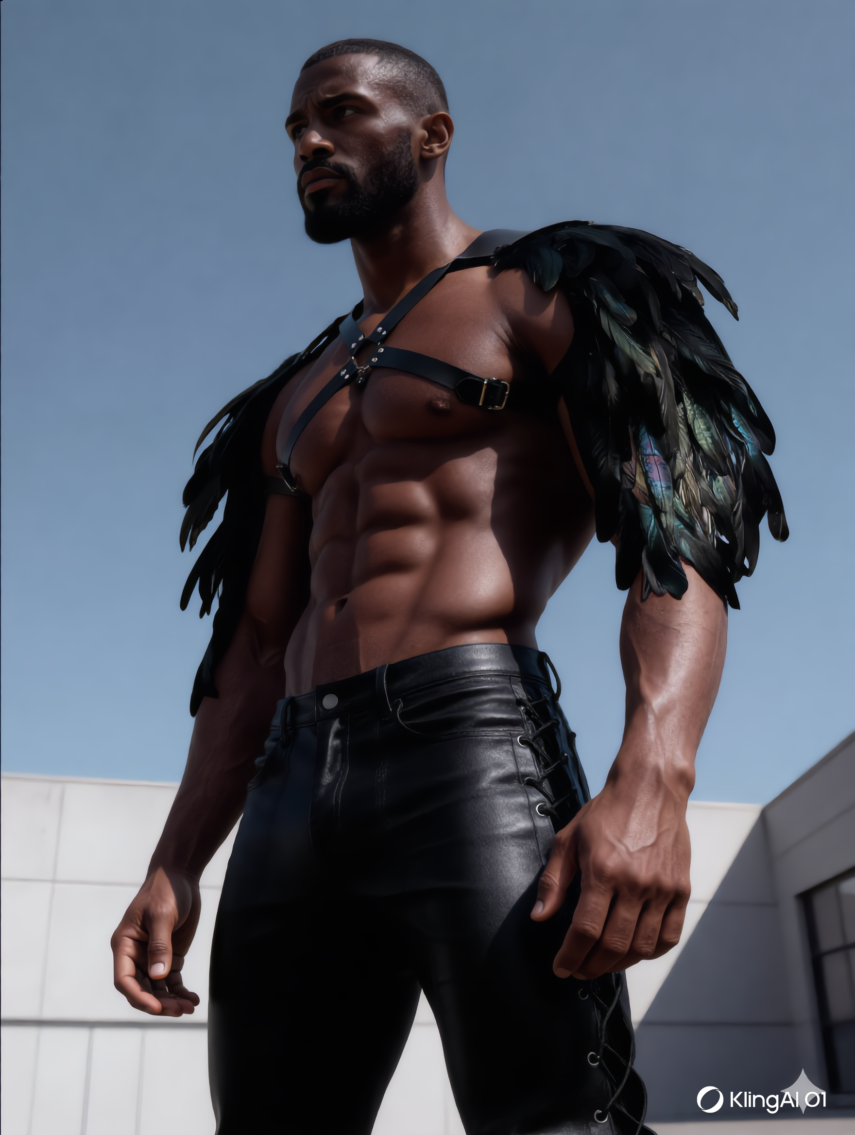 Feathered Warrior Harness – Rauw, ritueel en onweerstaanbaar